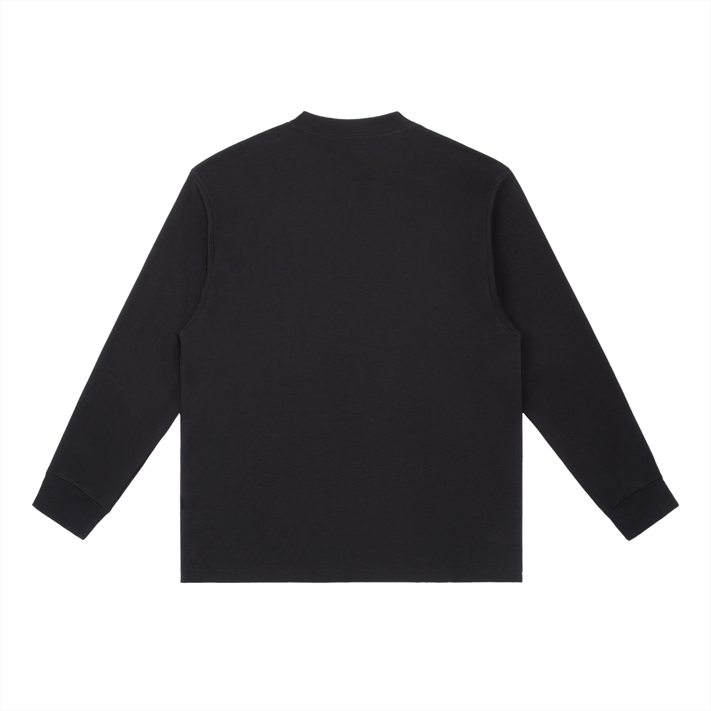 Black GLT Crewneck Long-Sleeve T-Shirt