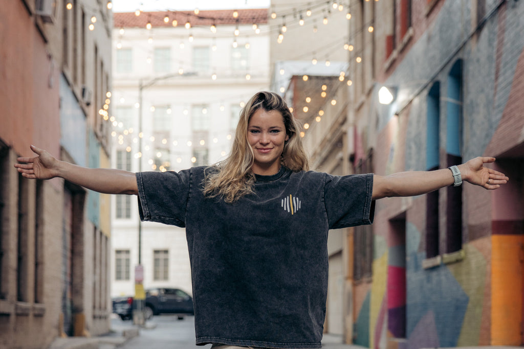 Consistency is Recognized Acid Wash Oversize T-Shirt