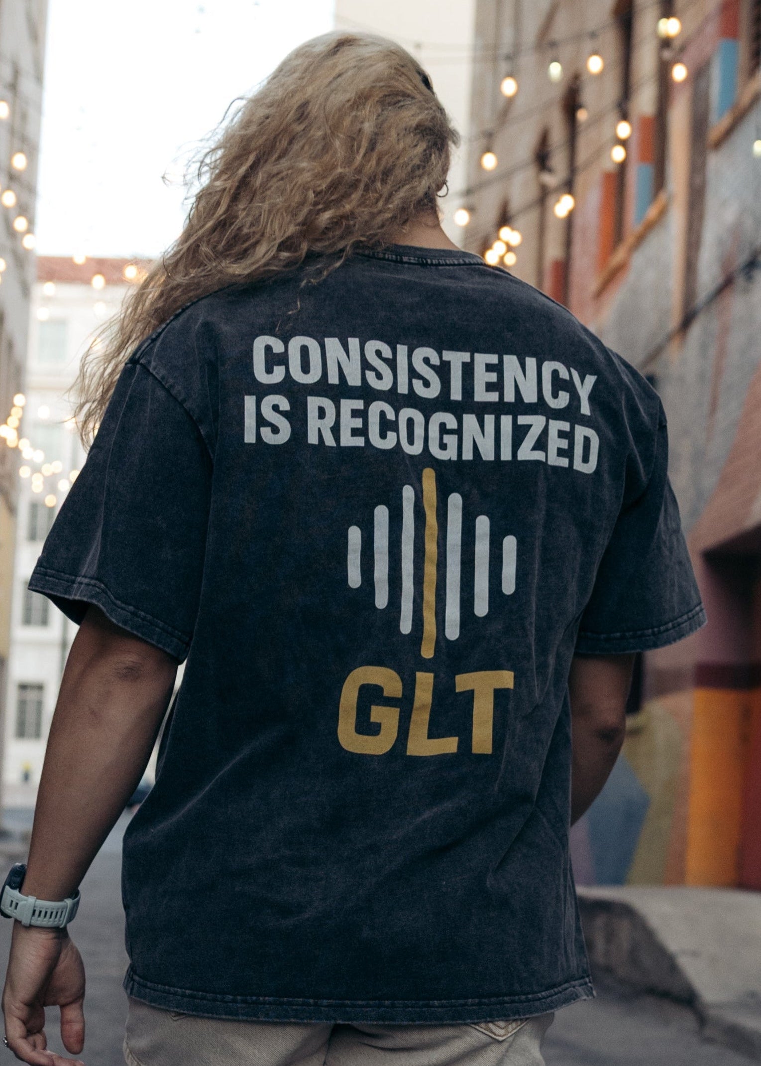 Consistency is Recognized Acid Wash Oversize T-Shirt