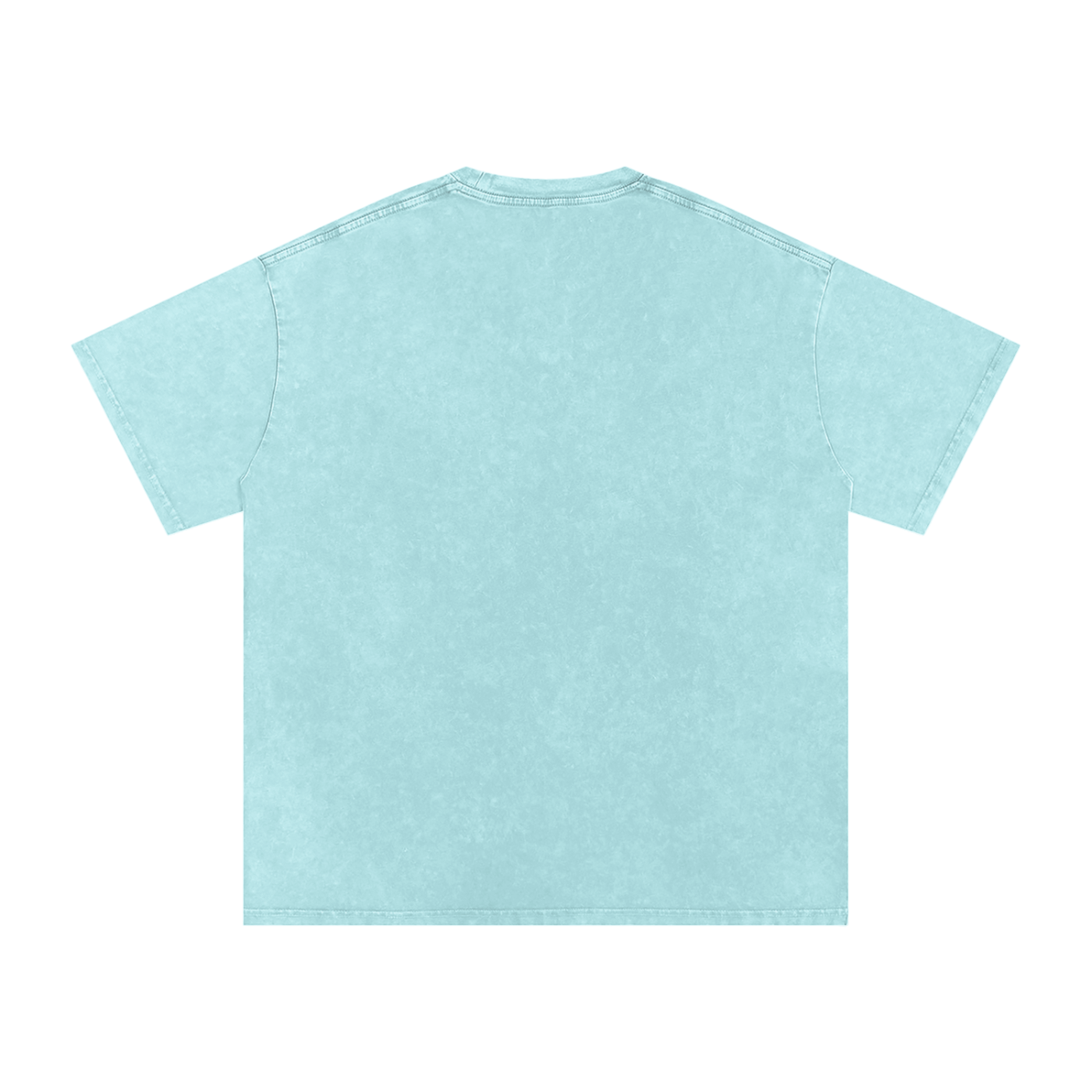 '25 WZA Blue Snow Washed Oversized Cotton T-Shirt