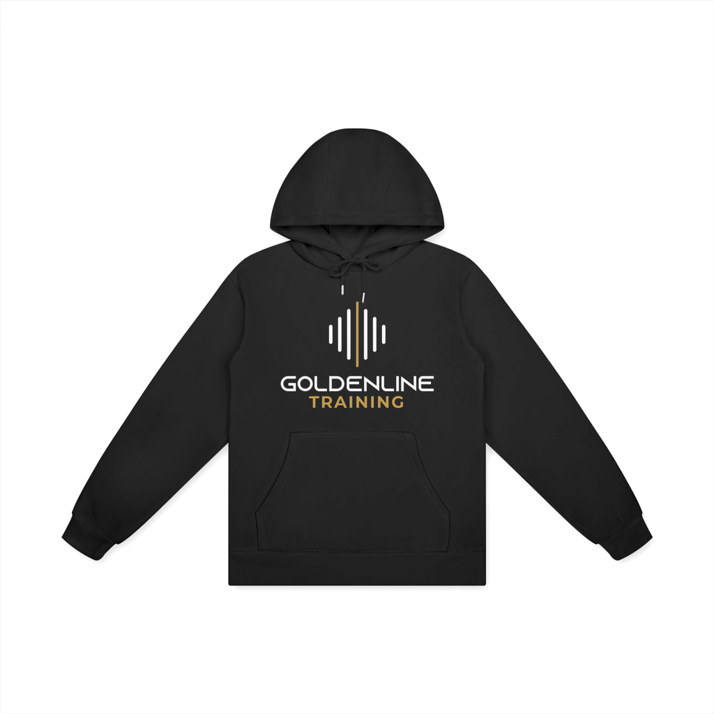GLT Black Unisex Basic 100% Cotton Hoodie