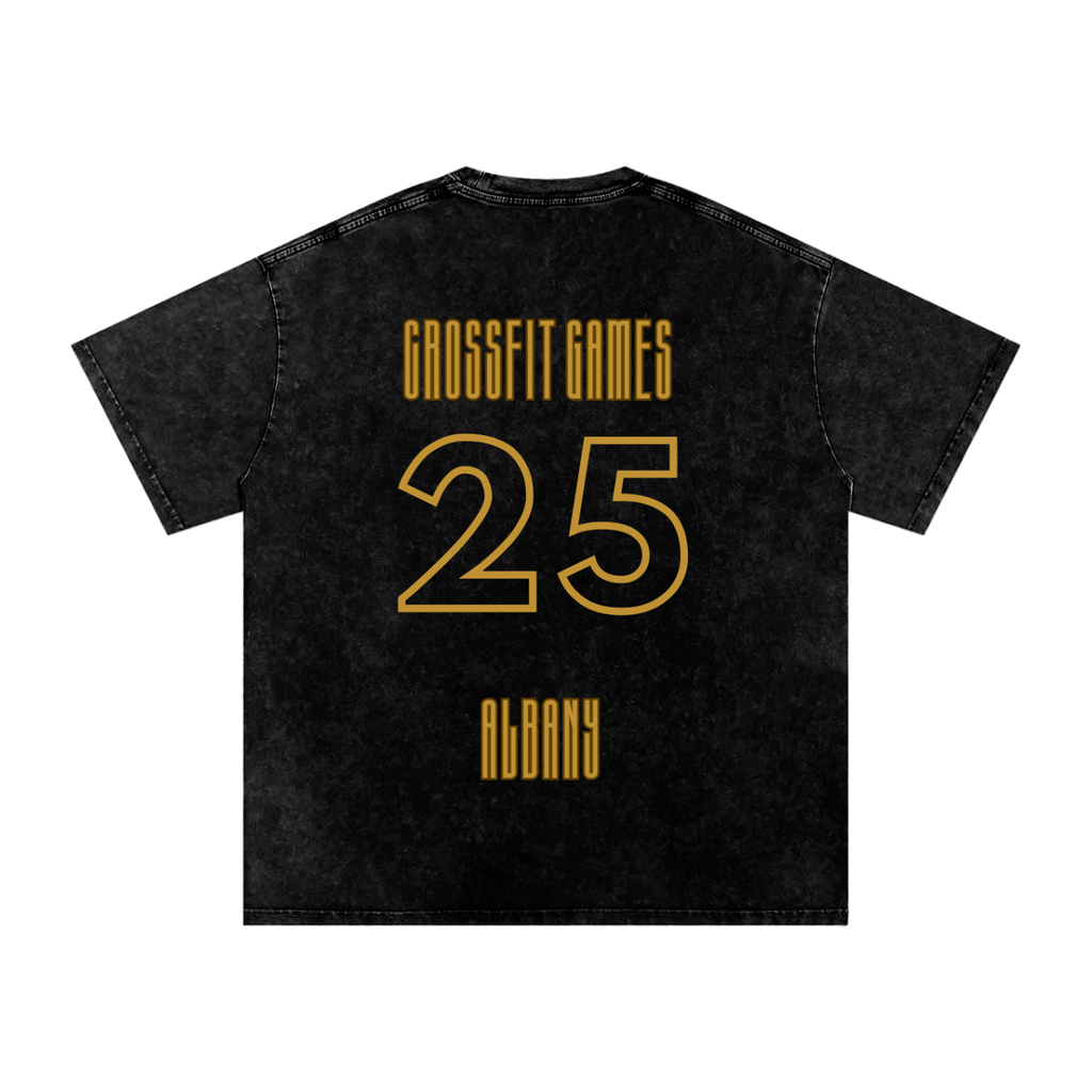 Abbie Domit 2025 CF Games Acid Wash Oversize T-Shirt