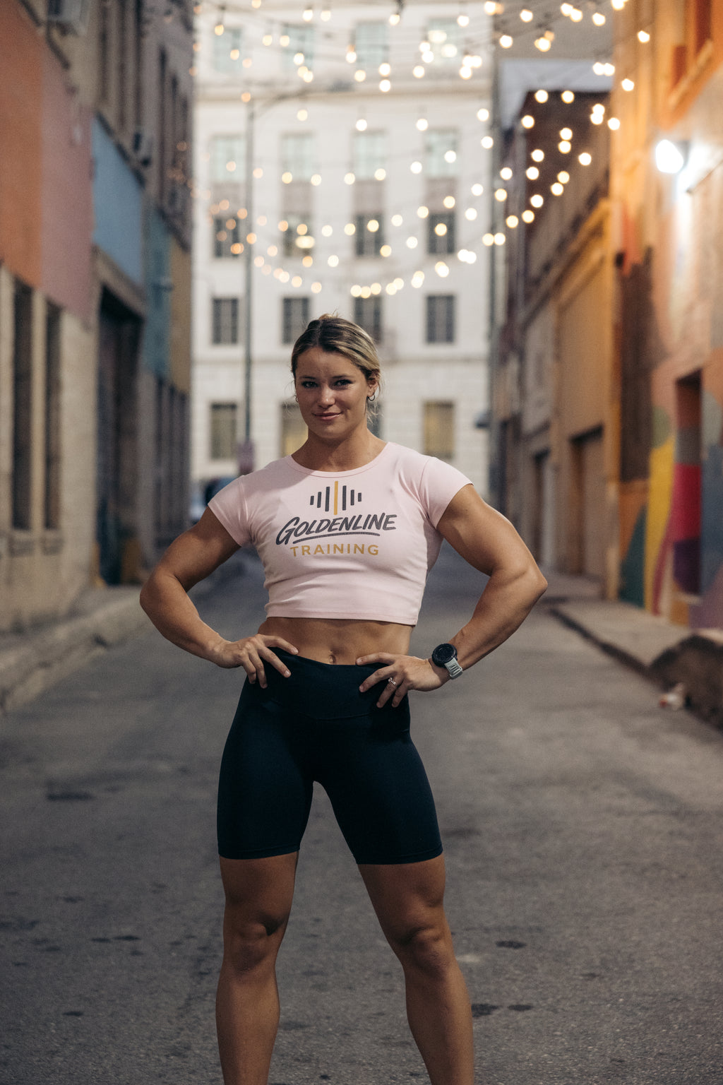 Pink Snow Washed Crop Top