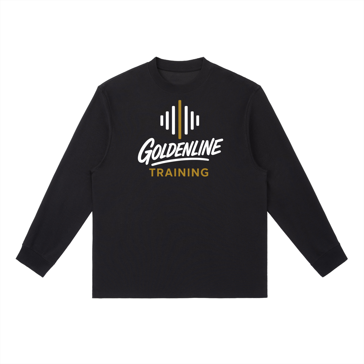 Black GLT Crewneck Long-Sleeve T-Shirt