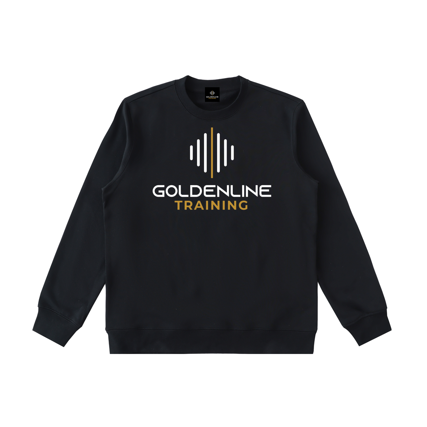 Black Essential Heavyweight Crewneck  Sweatshirt