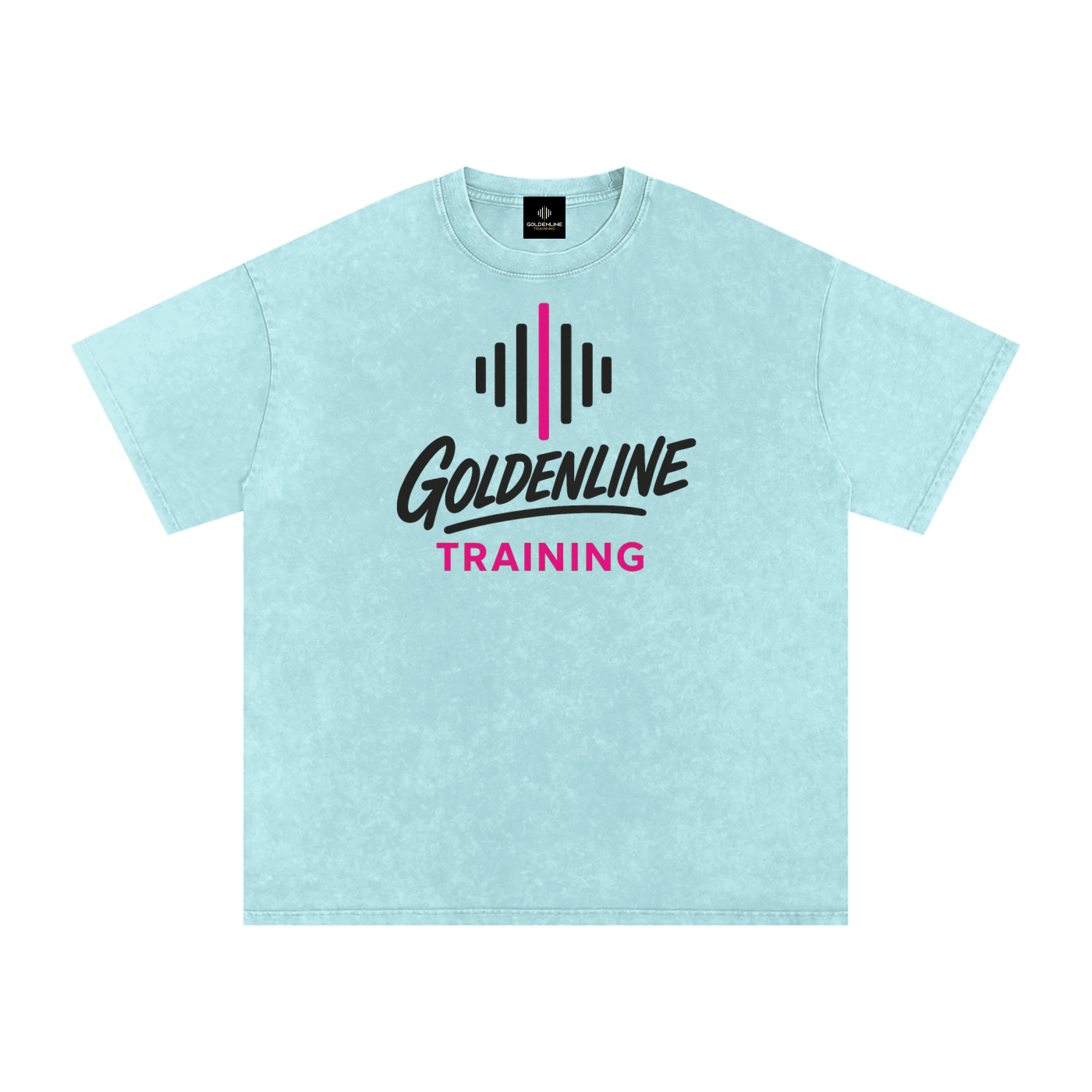 '25 WZA Blue Snow Washed Oversized Cotton T-Shirt