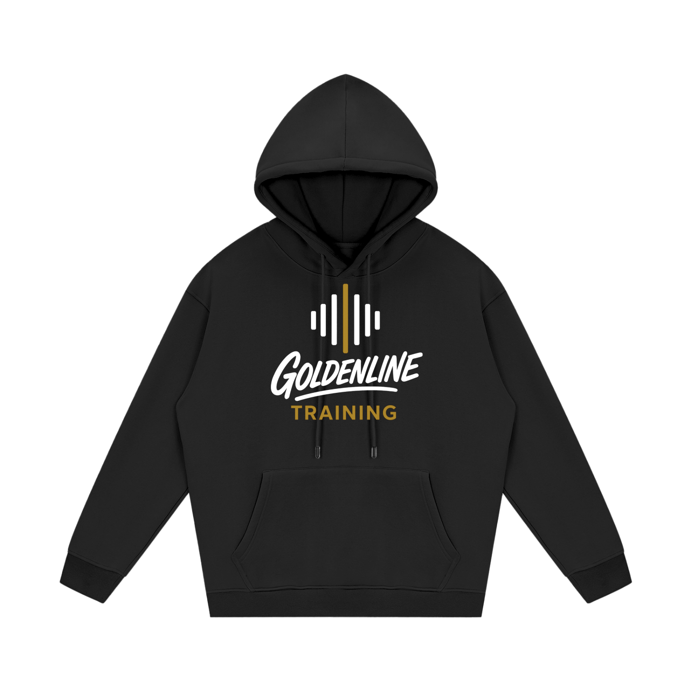Black Streetwear Unisex Fleece Hoodie