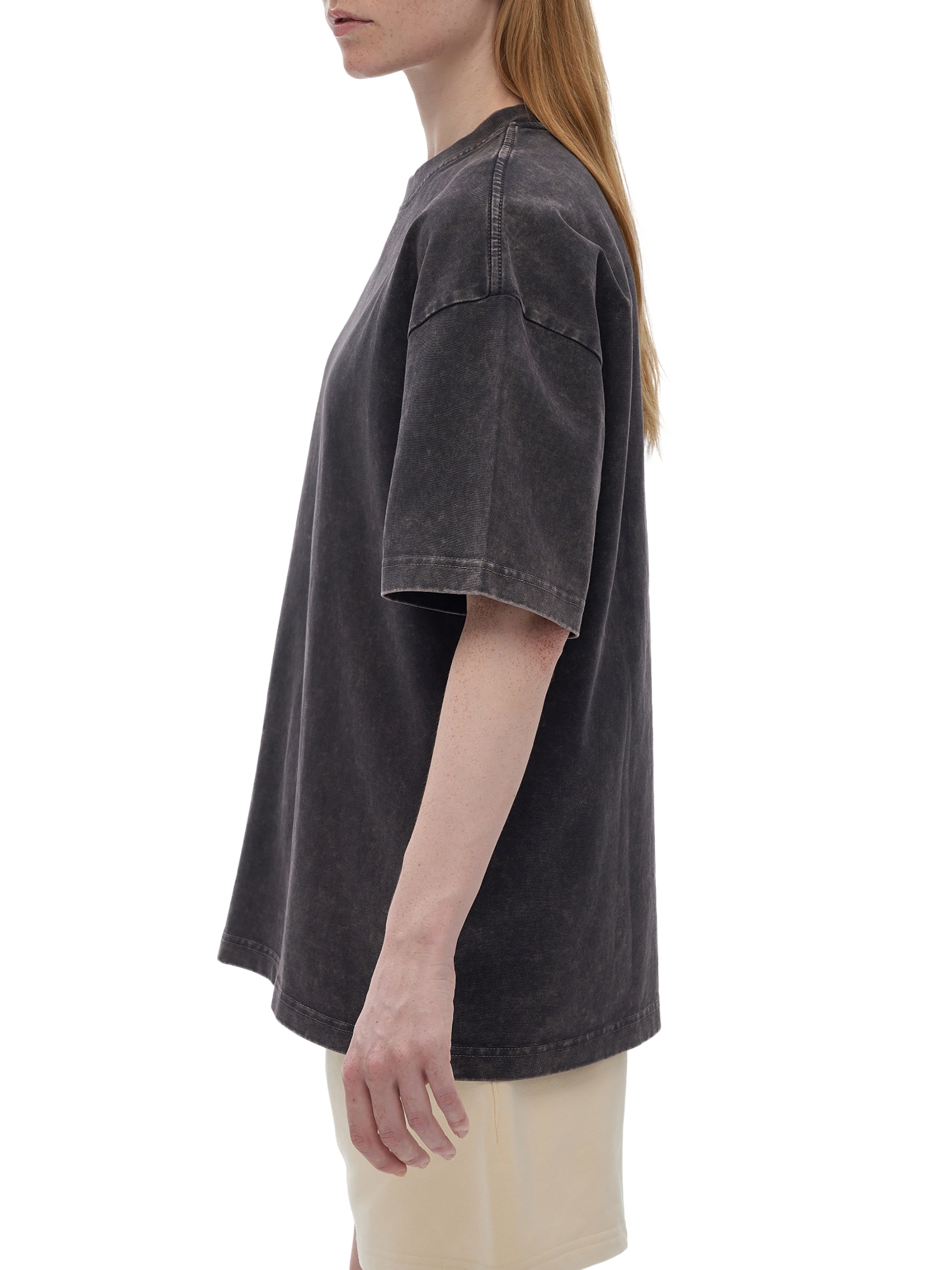 '25 WZA Snow Washed Black Oversize T-Shirt