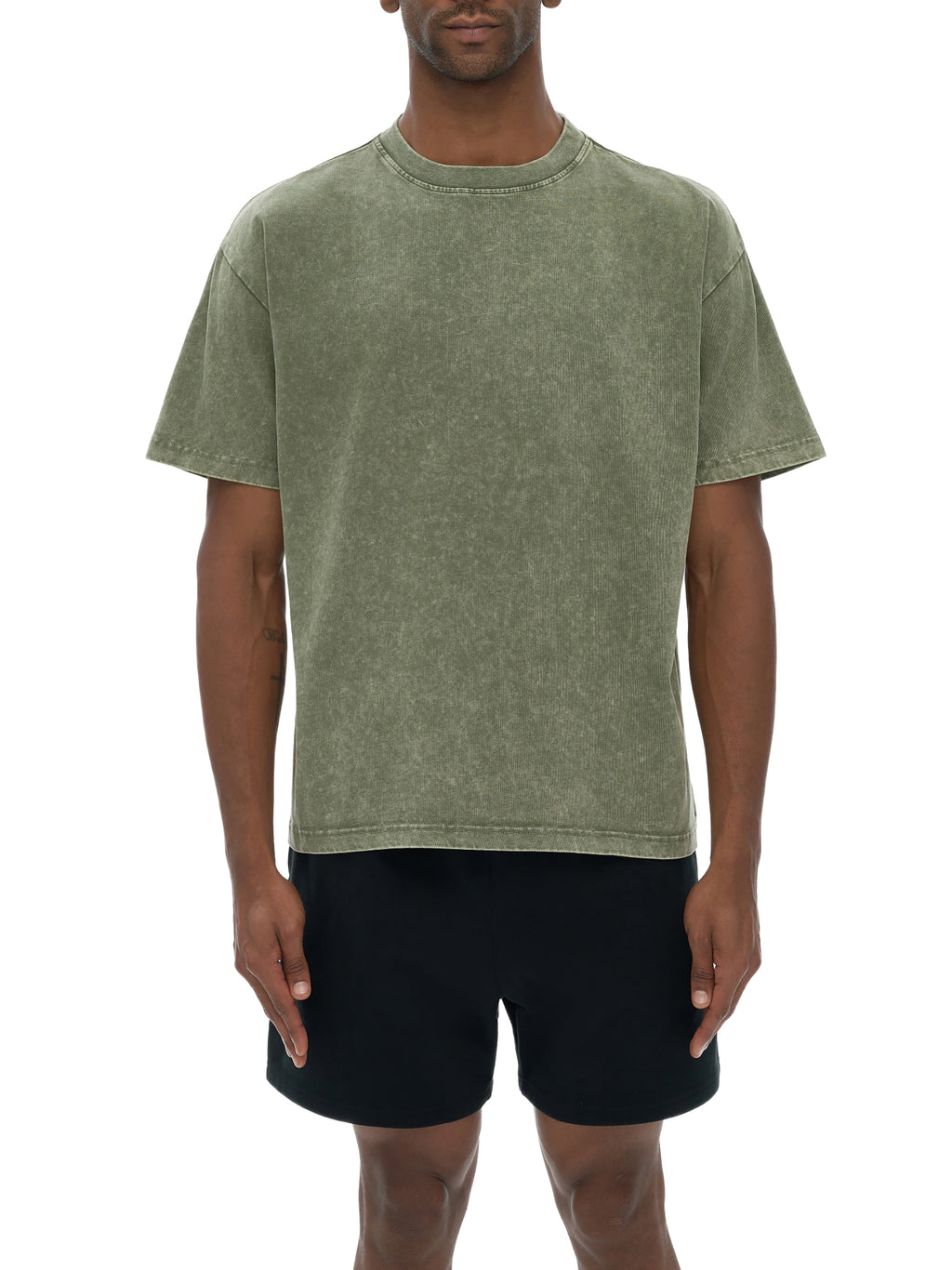 '25 WZA Snow Washed Black Oversize T-Shirt