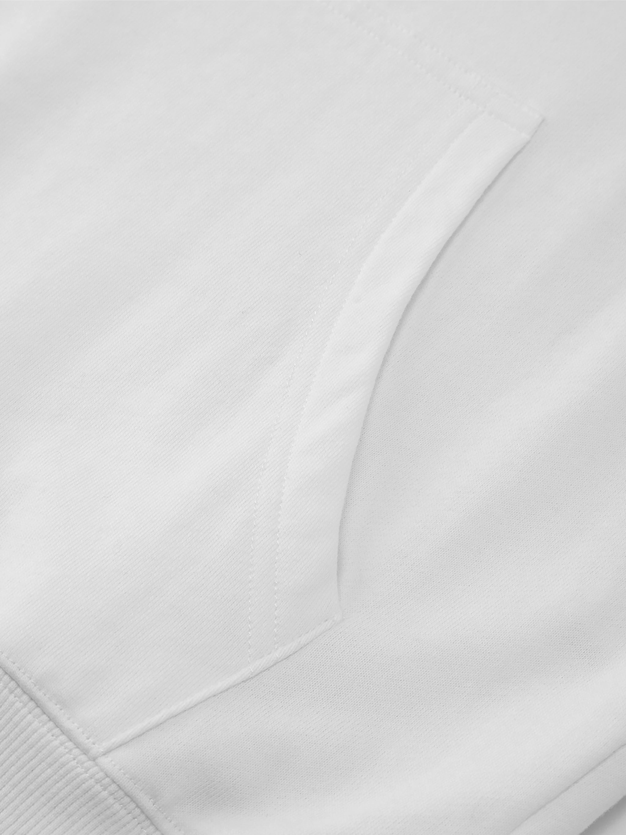 White Unisex Basic 100% Cotton Hoodie