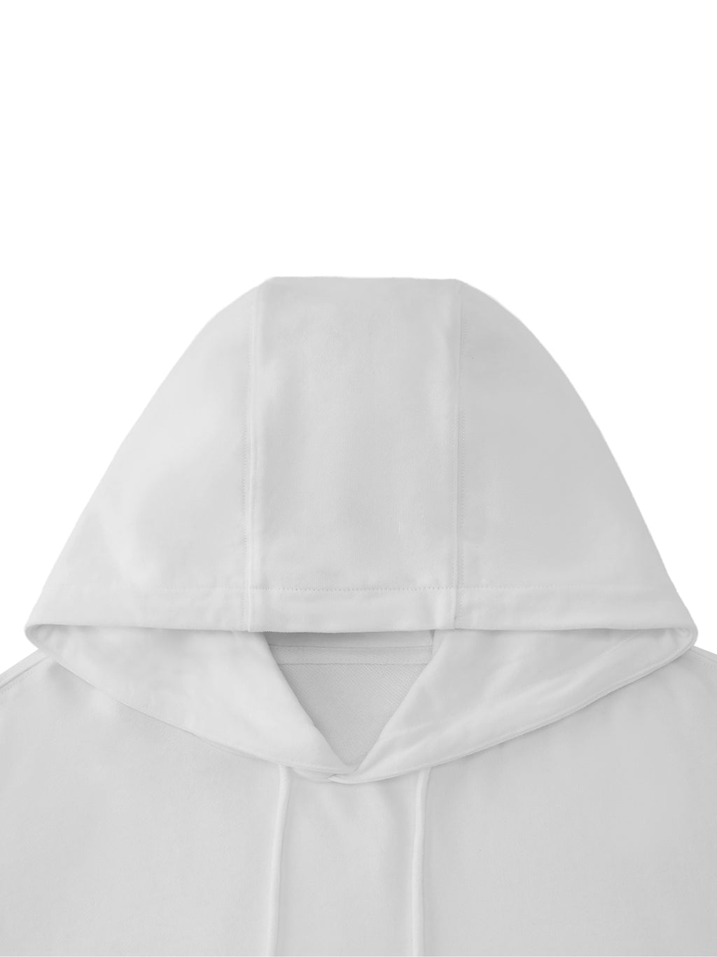 White Unisex Basic 100% Cotton Hoodie